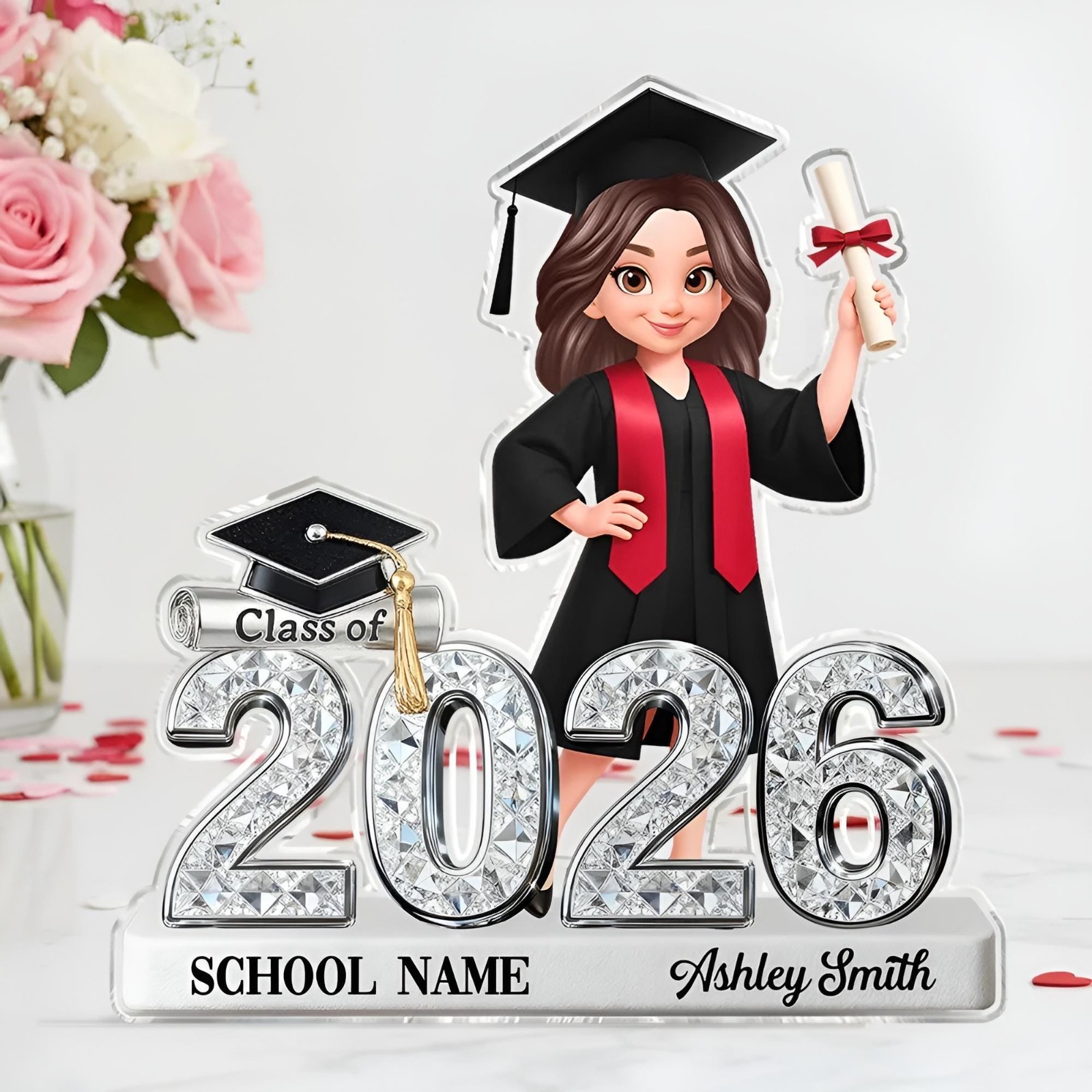 Personalized Graduation Acrylic Plaque, Class of 2026 Keepsake, Custom Senior gallery