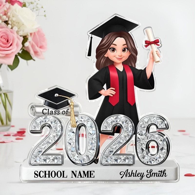 Personalized Graduation Acrylic Plaque, Class of 2026 Keepsake, Custom Senior gallery