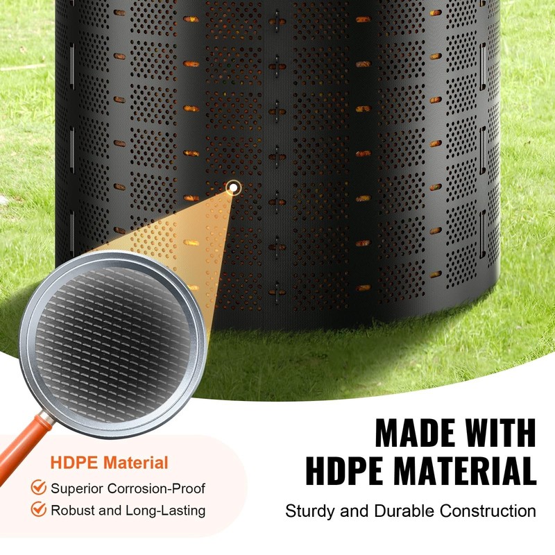 220 Gallon Outdoor Compost Bin - Expandable, Easy Setup, Large Capacity for Fast gallery