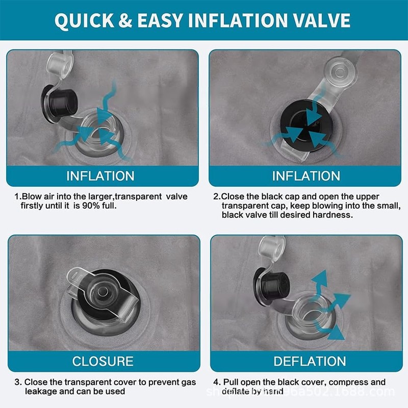 Inflatable Leg Elevation Pillow with Air Pump for Swelling Relief Storage Bag gallery