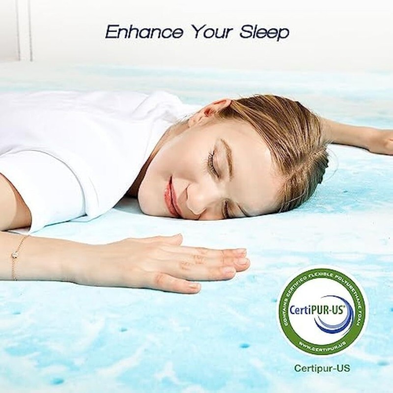 2" 3" Mattress Topper,Comfortable Memory Foam Bed Topper,Twin Full Queen Size gallery