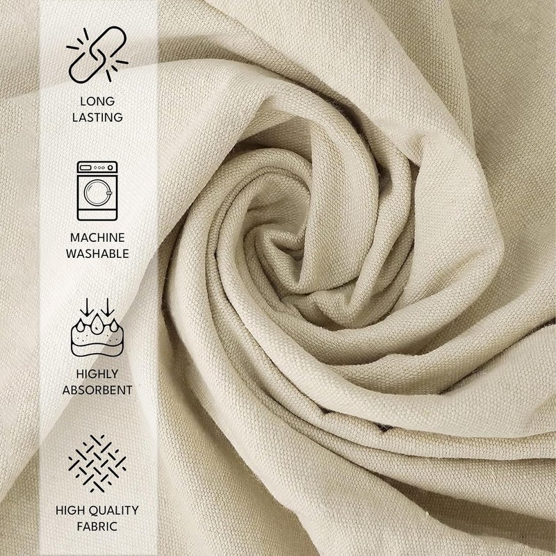 Multi-Purpose Canvas Drop Cloth - 9' x 12' Pack of 2 for Crafts & Painting gallery