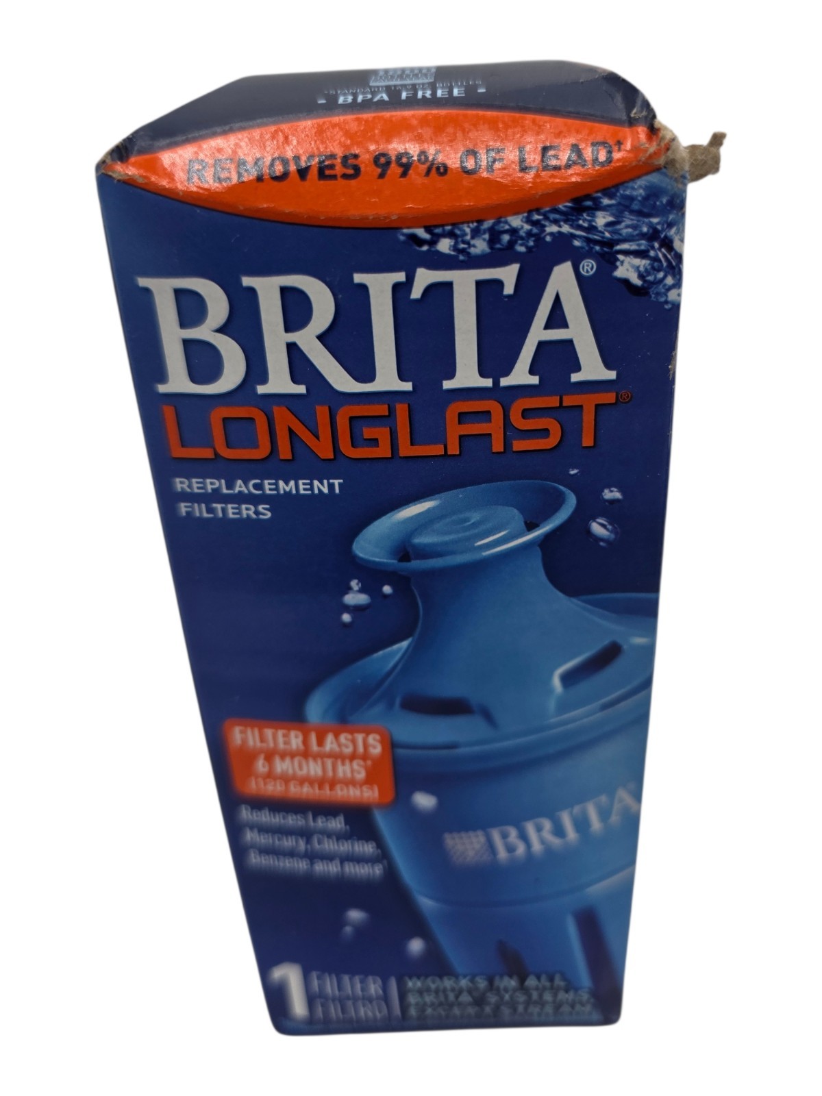 NEW BRITA ELITE LONGLAST+ 6 Month Pitcher Replacement Water Filter LOT 3 Filters gallery