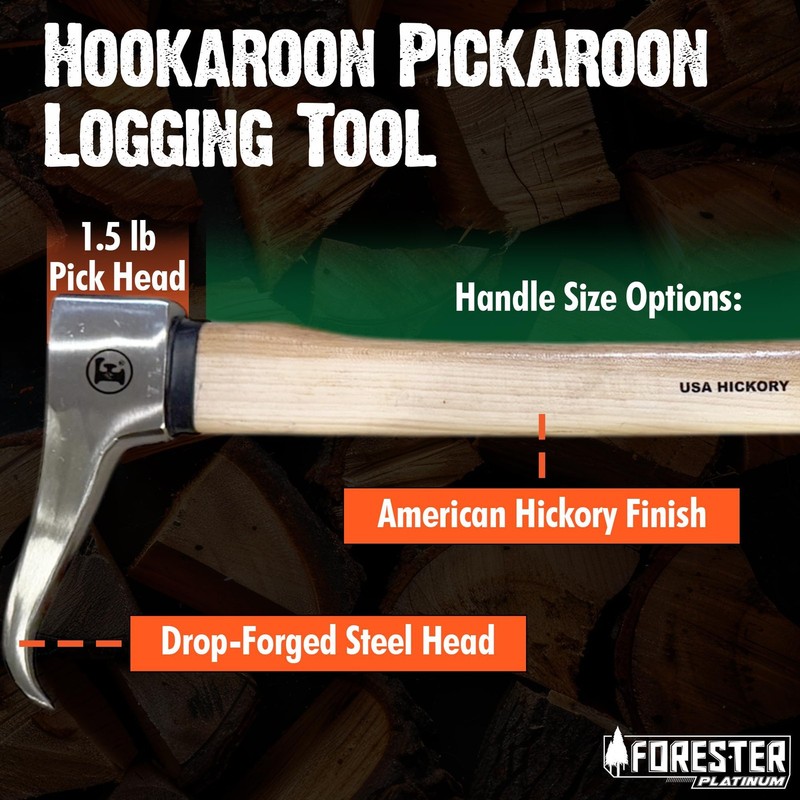 FORESTER Platinum Pickaroon Logging Tool 28in | USA Hickory Handle | Hookaroo... gallery