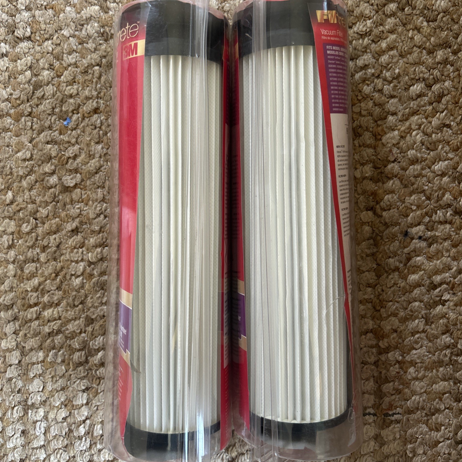 Hoover 2x Vacuum Cleaner HEPA Filters * Twin Chamber & 201 Filtrete 3M * 64805B gallery