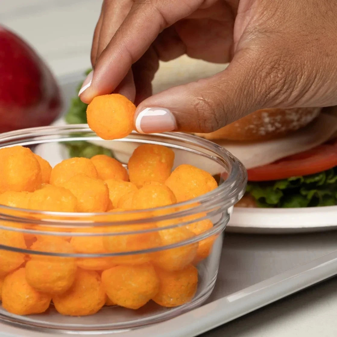 Utz Cheese Balls, 23 oz Barrel fast shipping gallery