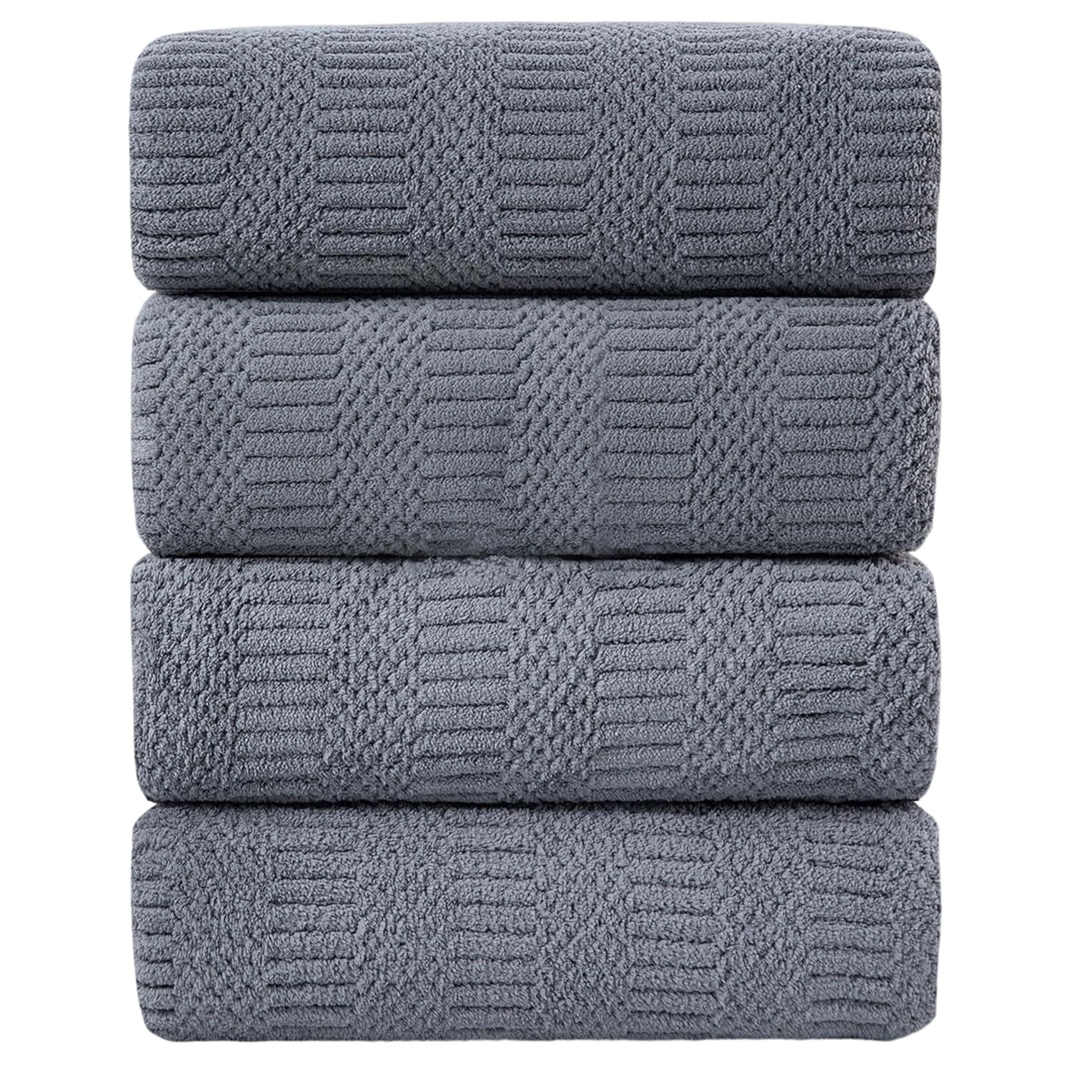 4 Pack Extra Large Microfiber Bath Towels Set,35x70 inches,600GSM,Less Lint H... gallery