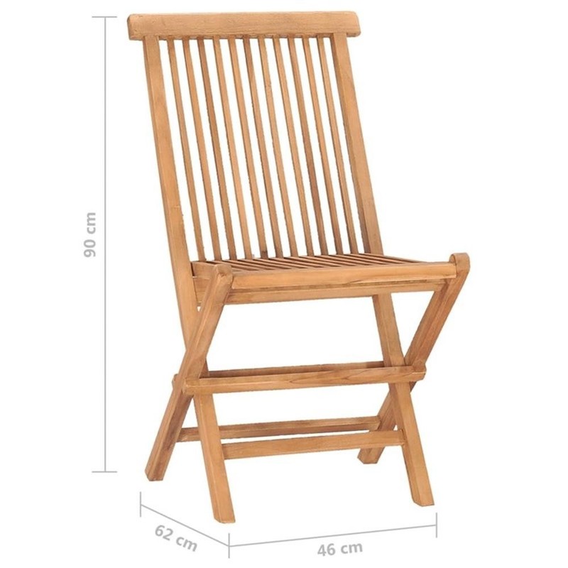 Bowery Hill Smooth Sanded Teak HardWood Compact Outdoor Dining Set Natural/Brown gallery