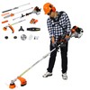 8 in 1 Multi-Functional Trimming Tool 56CC 2-Stroke w/Gas Pole Saw Grass Trimmer gallery
