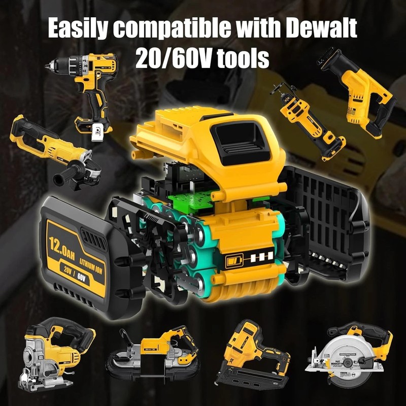 For Dewalt DCB609 20V/60V MAX FLEXVOLT 12.0Ah Lithium ion Battery / Dual Charger gallery