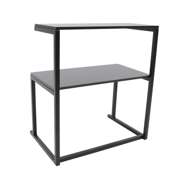 Printer Shelf for Desk - Desktop Printer Stand with 2 Storage Compartment gallery