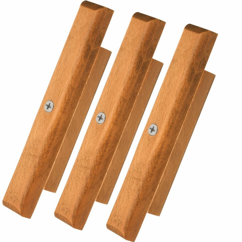 3 Pack, Cherry Wood Replacement Handle FITS Weber Charcoal Grill New gallery
