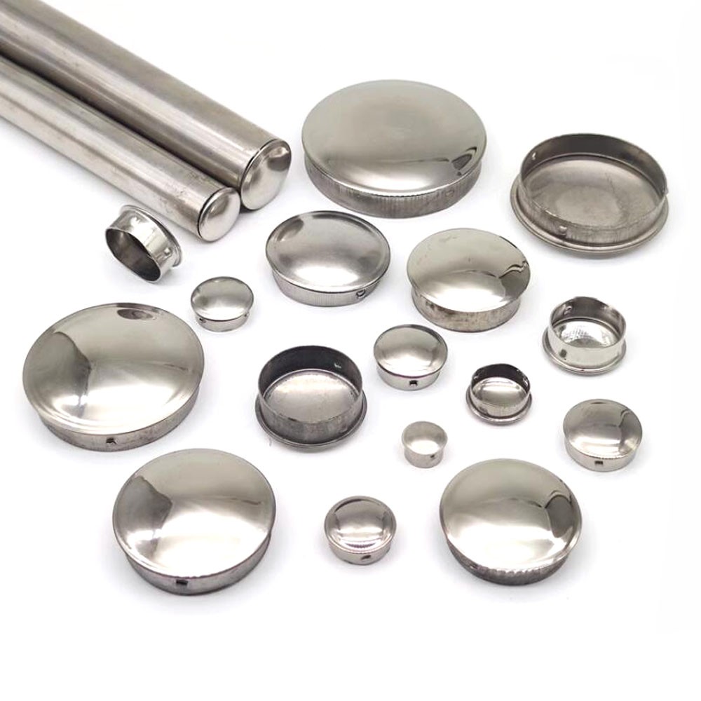 Round Stainless Steel End Cap Caps For Tubing Pipe Inserts Bungs Blanking Plugs gallery