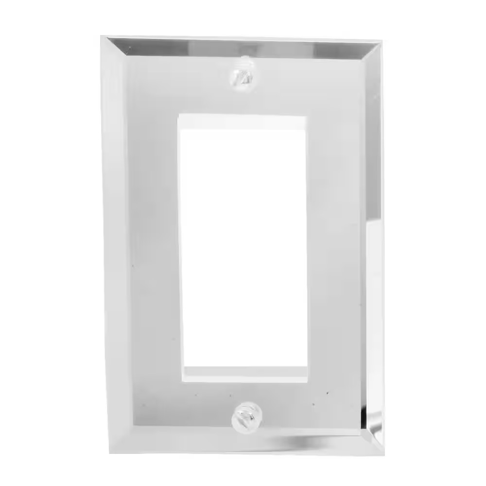 Mirror 1-Gang Decorator/Rocker Wall Plate (1-Pack) Free Ship NEW gallery