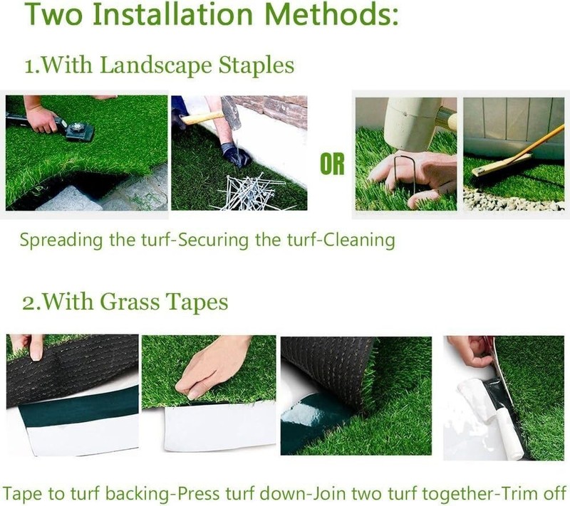 · Realistic Artificial Grass Turf 7FTX10FT70 Square FT Thick Fake Grass Pet D... gallery