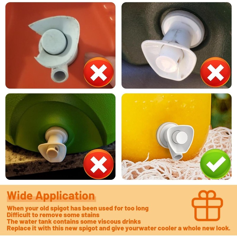 3 Pcs Push-Button Cooler Spigot Replacement,for Rubbermaid Gott Cooler Valve gallery