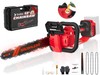 TAIDRA 12" CHAINSAW COMPATIBLE FOR MWK 18V NO BATTERY - TOOL ONLY RED gallery