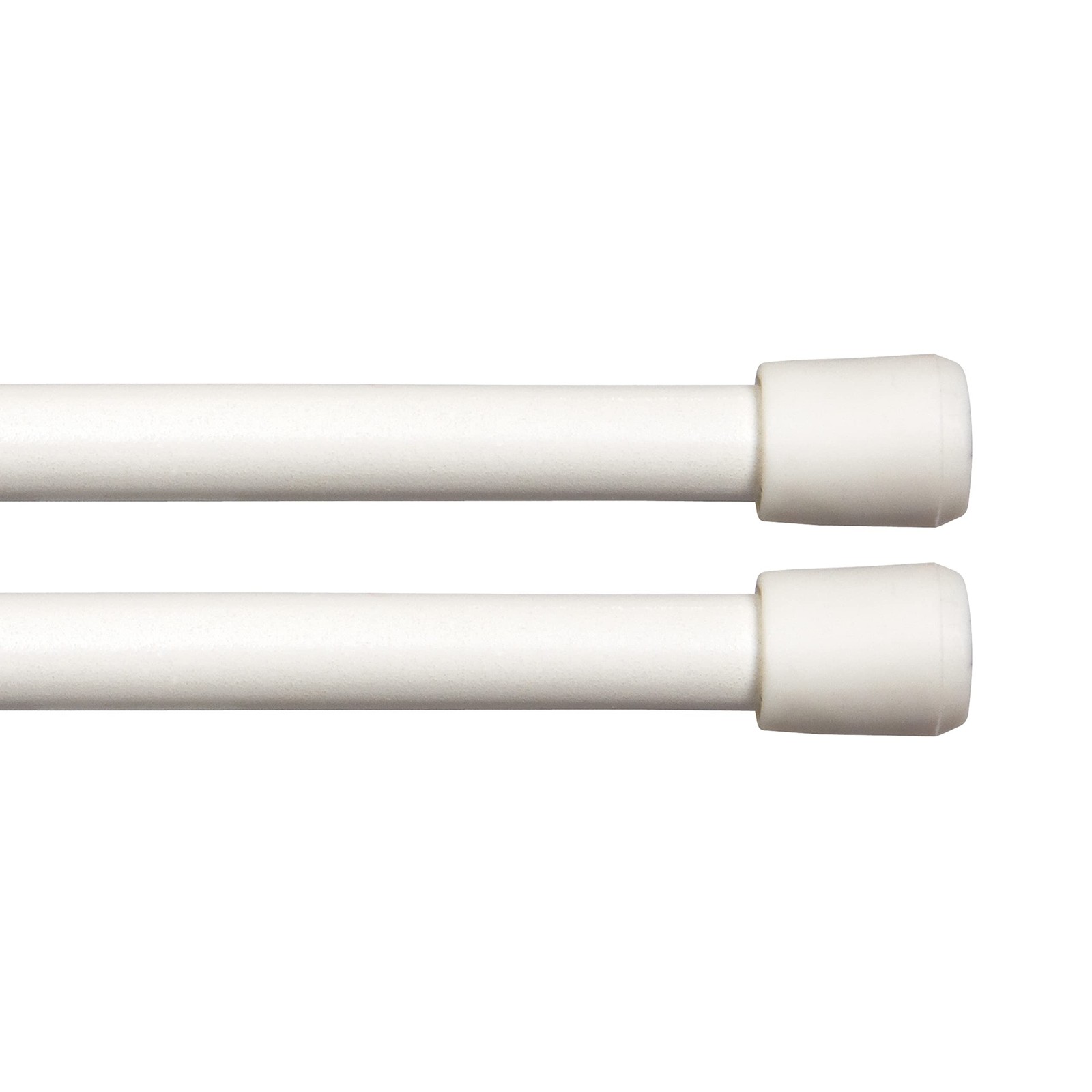 28-48 in. Adjustable Spring Tension Rod 2-Pack 7/16 in. Diameter White gallery