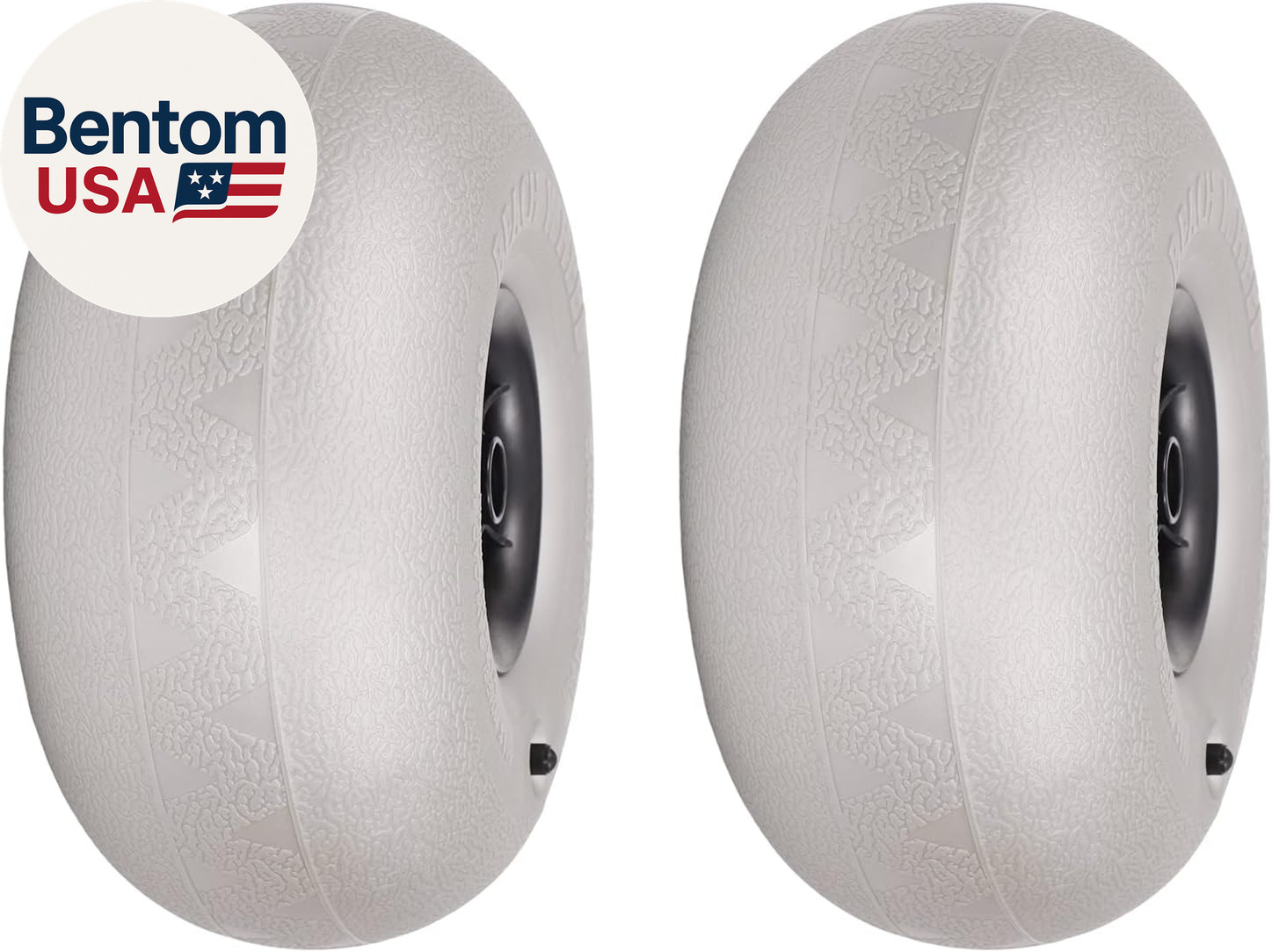 Replacement Tire and Wheel, 2 Pack 10" Beach Balloon Wheels, Cart Tires with Axl gallery