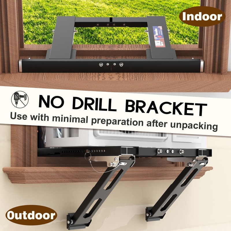 Marudina Adjustable Window Ac Bracket Quick Installation In 3Minutes Without gallery