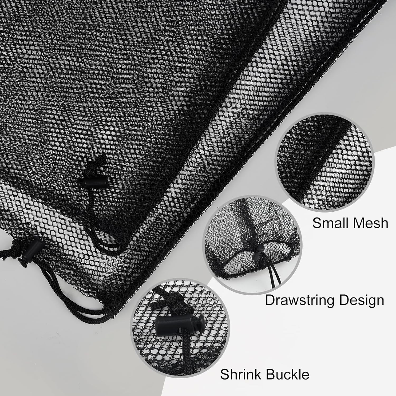 6 Pcs Mesh Bag Drawstring Mesh Laundry Bags, 18 x 12 Inch Nylon Drawstring Bag gallery
