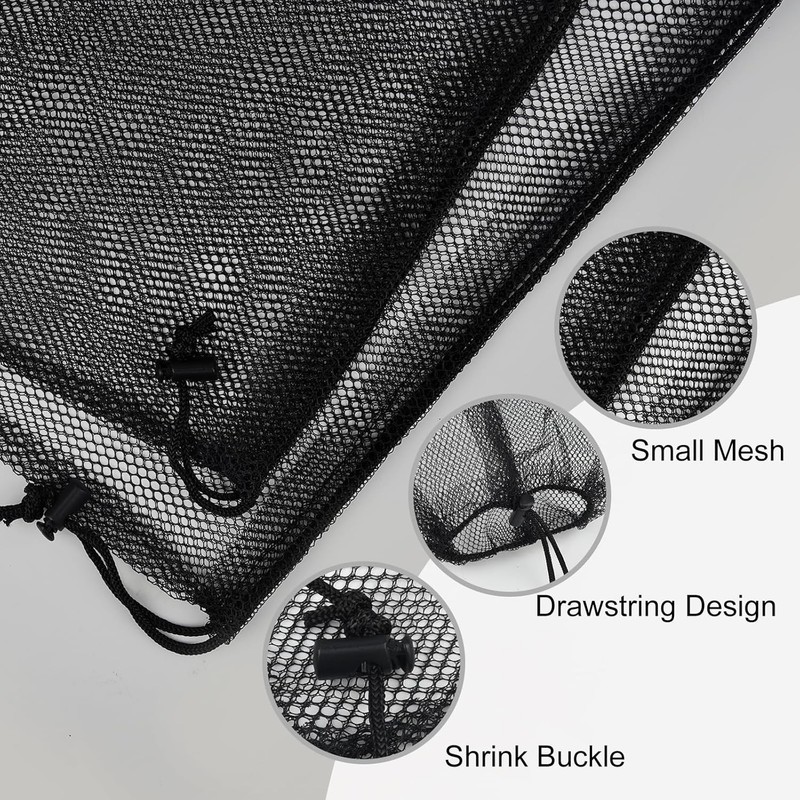 6 Pcs Mesh Bag Drawstring Mesh Laundry Bags, 18 x 12 Inch Nylon Drawstring Bag gallery