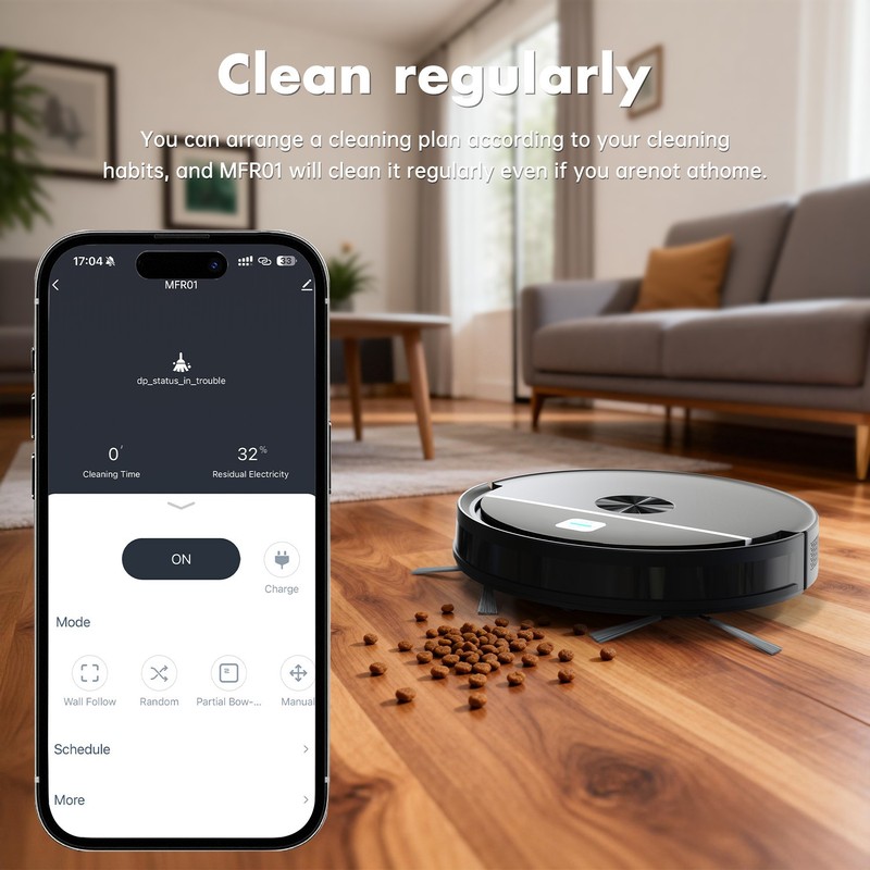 3500pa Robotic Vacuum Cleaner & Mop Combo w/WiFi Smart App & Voice Control gallery
