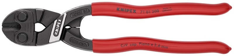 Knipex 8" High Leverage CoBolt Cutters 7101200 Cuts Cable Bolt Piano Wire Nail gallery