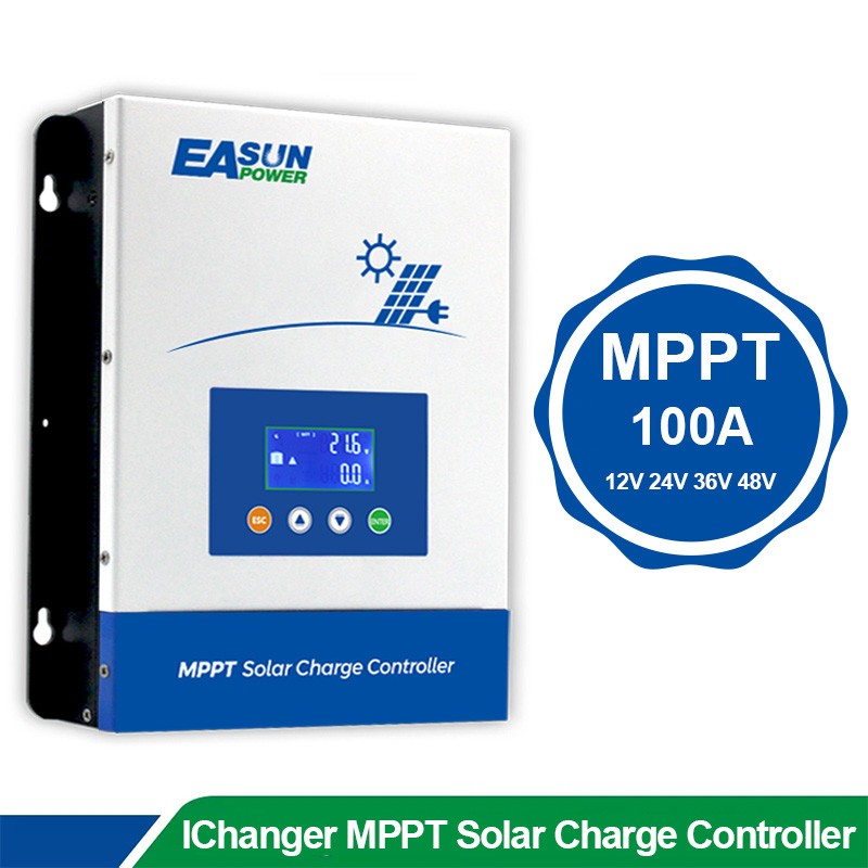 Easun 100AMP Solar Charge Controller for 12V/24V /36V/48V MPPT Battery Regulator gallery