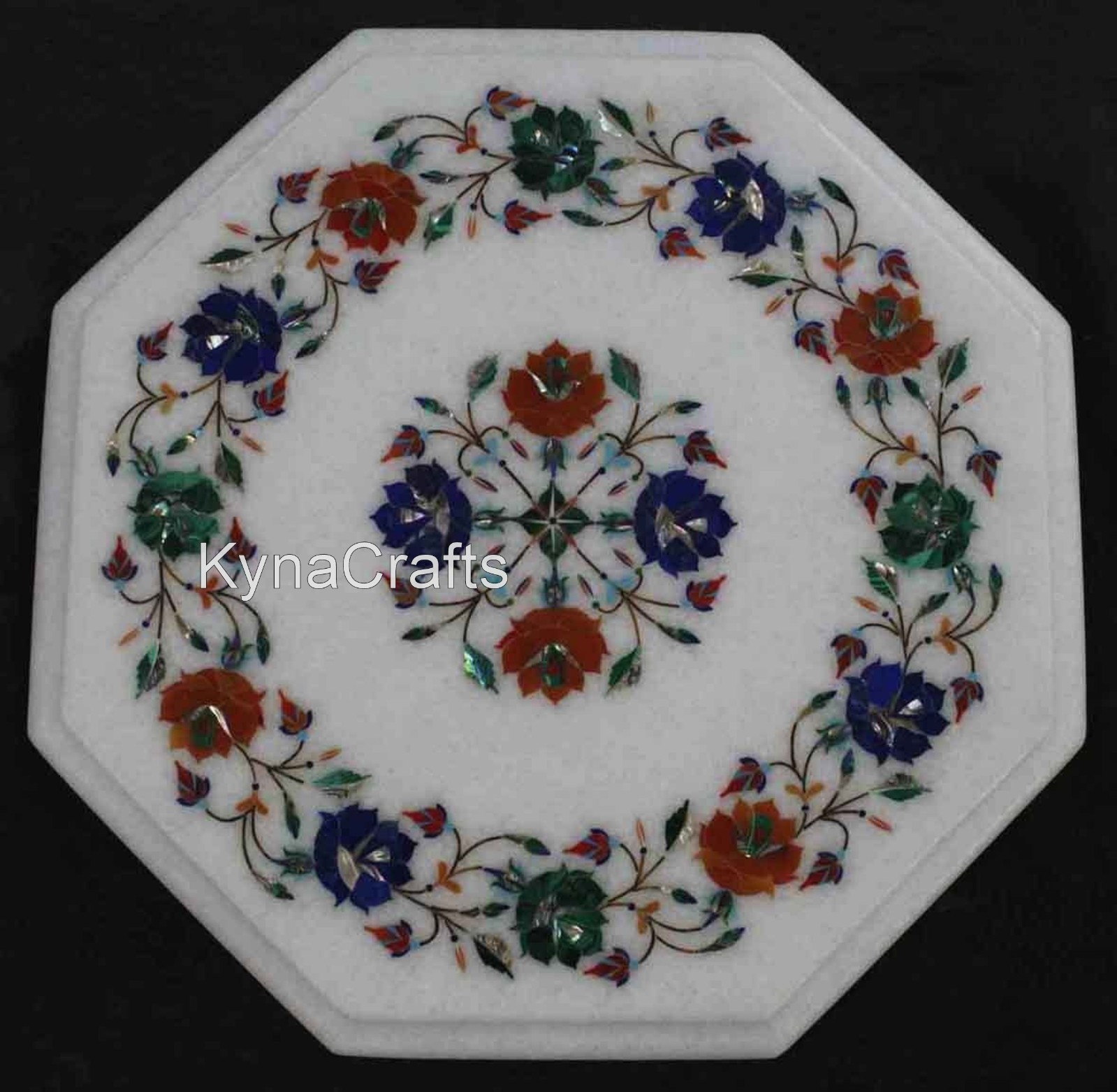 Artisan Marble Table Top | Stones Inlay Coffee Table | Royal look Entryway Table gallery