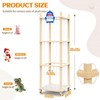 Stuffed Animal Storage Organizer 16 x 16 x 54 in Wooden Toy Holder - Keeps gallery