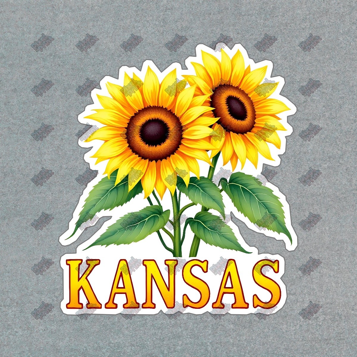 Vibrant Kansas Sunflower Vinyl Sticker Rustic Floral Decal Perfect #9137 gallery