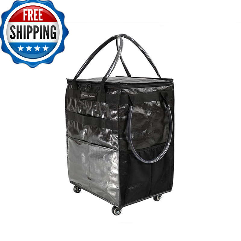 Tense Edano Reusable Grocery Bag On Wheels Large Capacity Shopping Trolley gallery