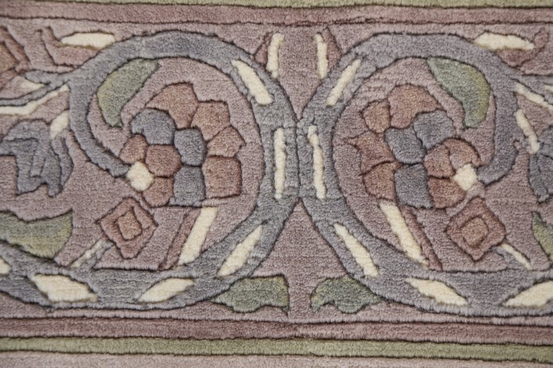Bordered Modern Nepal Tibetan Oriental Area Rug Wool Hand-knotted 5'x8' Carpet gallery