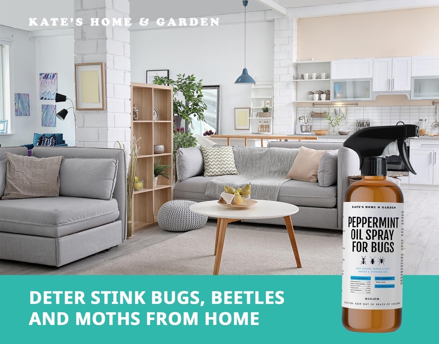 Peppermint Oil Bug Spray - Natural Indoor Pest Repellent W/ Cedarwood, Non Toxic gallery