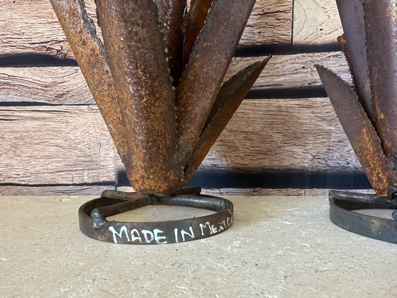 Handcrafted Rustic TINY Metal Agave Metal Yard Art Metal Cactus Rustic Agave gallery