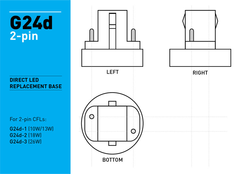 Satco Vertical LED Direct Replacement 9W =26W CFL PL 2-Pin G24d 4000K Cool White gallery