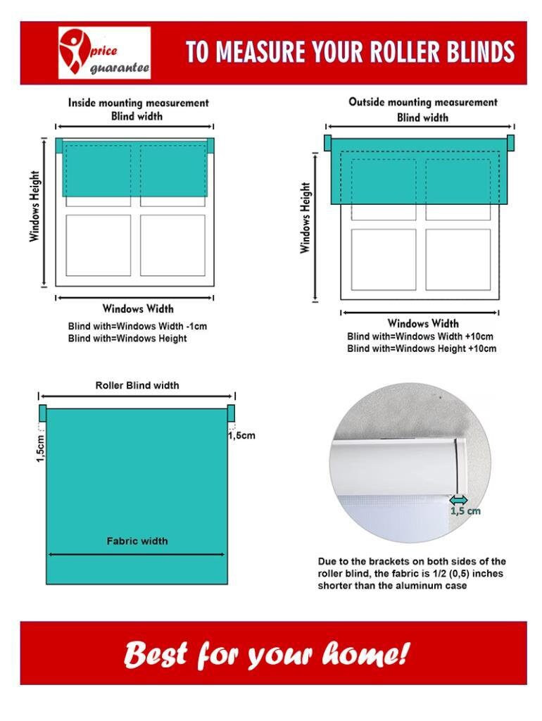 Beige Color Flat Matte Fabric Roller Blind Curtain For All Rooms, Light gallery