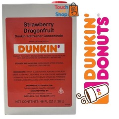 Dunkin’ Refresher Concentrate Strawberry Dragonfruit 46FL Vitamin B3/B5/B6/B12