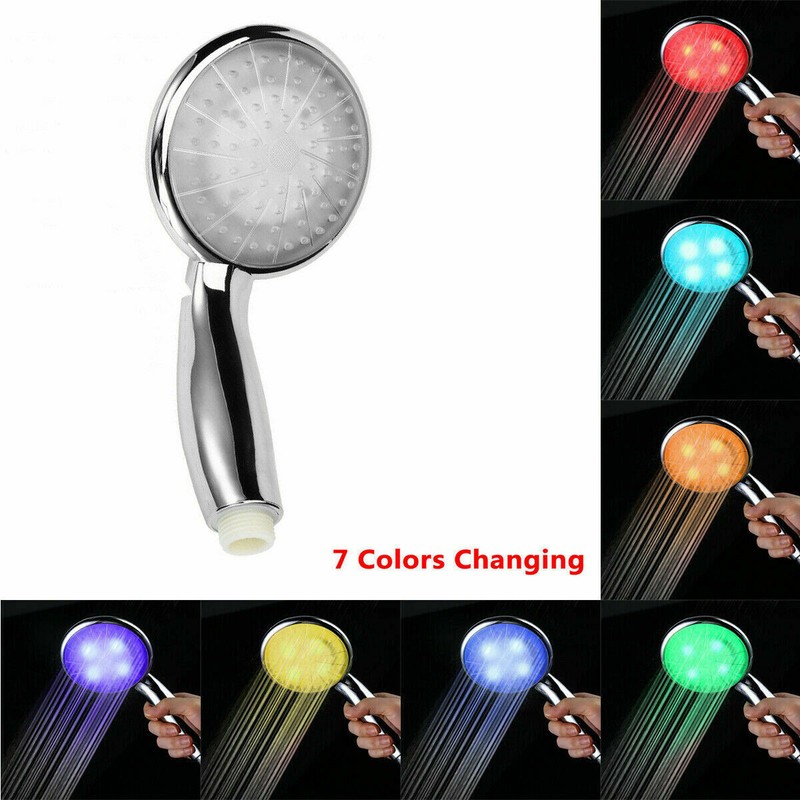TECHTONGDA 7 Colors Changing Luminous Stylish LED Shower Head for Bathroom gallery