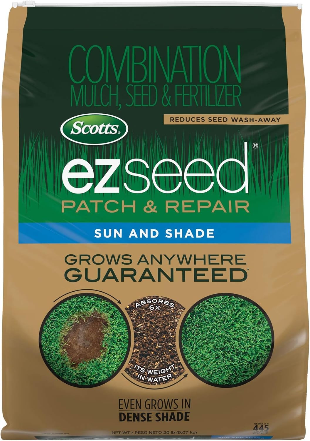 Scotts EZ Seed Patch & Repair for Sun and Shade Combination Mulch, Sun and Shade gallery