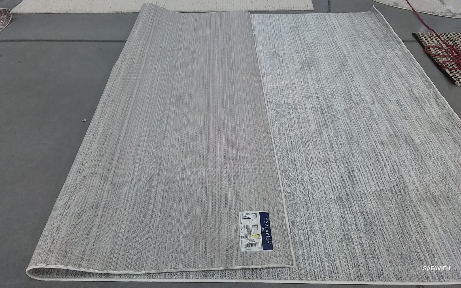 IVORY / GREY 8'-0" x 10'-0" Back Stain Rug, Reduced Price 1172802686 HRT313A-8 gallery