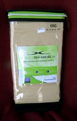 SHEEX ECOSHEET 100% VISCOSE from BAMBOO SHEETS KING 2 Pillowcases Soft HONEY