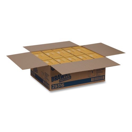 Brawny Professional Lightweight Disposable Shop Towels, 9.1x12.5, White, 200/Box gallery