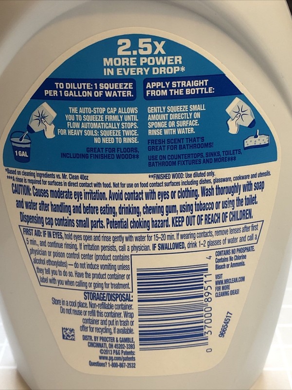 Mr Clean Liquid Muscle Concentrate Multi Purpose Cleaner Gel 16 oz gallery