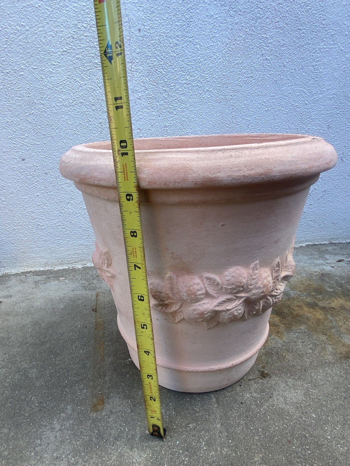 Small Thick Terracotta Clay Planter Italian Style gallery