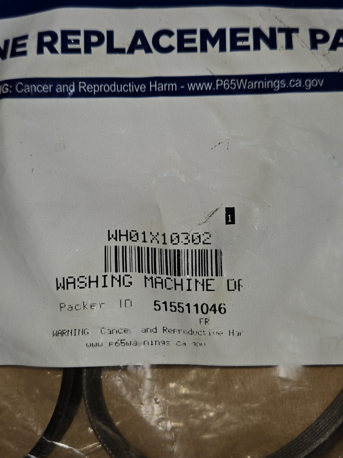 WH01X10302 - GE Genuine OEM Top-Load Washer Drive Belt gallery