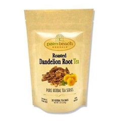 Roasted Dandelion Root Tea by Palm Beach Herbals | 30ct, Caffeine-Free