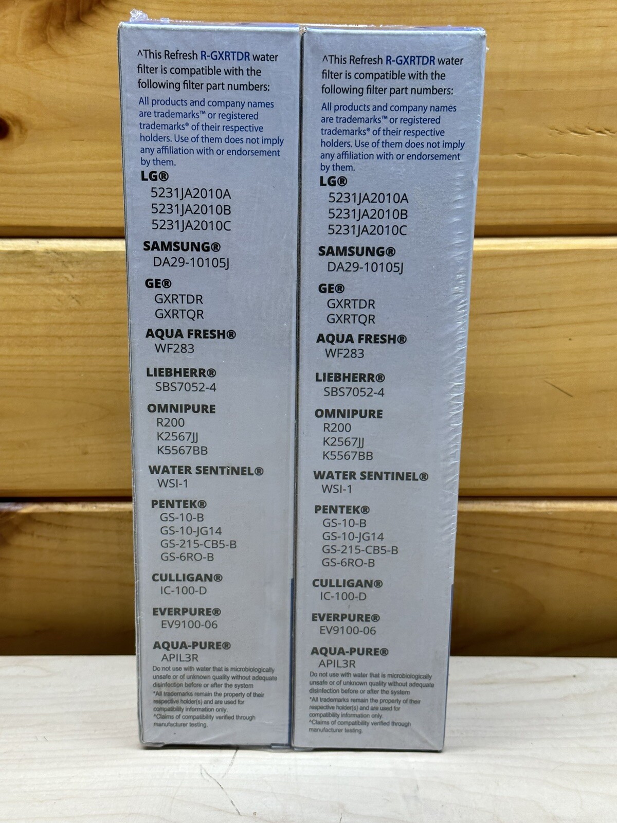 (2) Pack Refresh Refrigerator Water Filter R-GXRTDR-S 0.5-1GPM 30-120PSI 300gal gallery