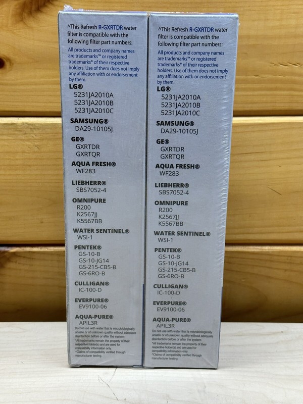 (2) Pack Refresh Refrigerator Water Filter R-GXRTDR-S 0.5-1GPM 30-120PSI 300gal gallery